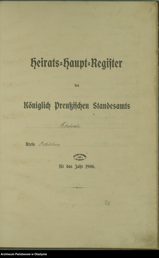 image.from.unit.number "Heiraths-Haupt-Register Nr 1 - 25"