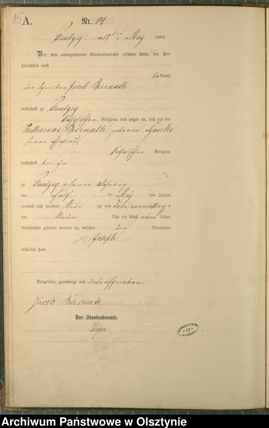 image.from.unit.number "Geburts-Haupt-Register Nr 1 - 47"