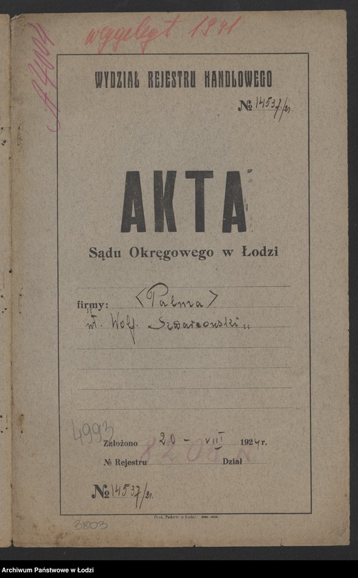 image.from.unit.number "Wolf Szwarcowski "Palma"- wyrób mebli"