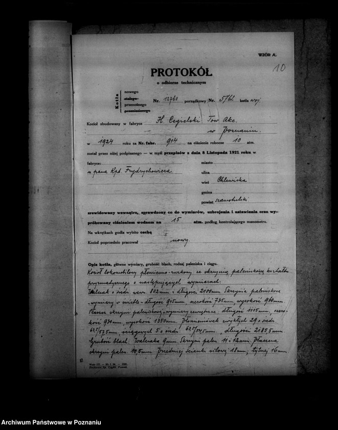 Obraz 14 z jednostki "Frydrychowicz, majętność Chlewiska powiat szamotulski nr 5762"