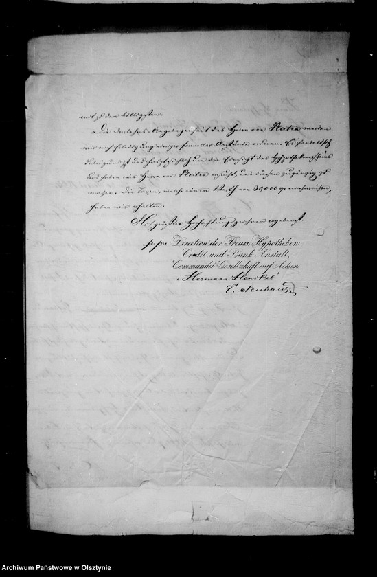 image.from.unit.number "/Akten betr. Geldgeschäfte der Lehndorff mit der Hermann Henckelschen Commandit- Gesellschaft der Preuss. Hypotheken- , Cerdit- u. Bank Anstalt Berlin/"
