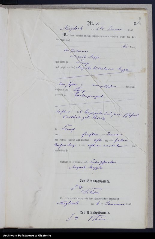 image.from.unit.number "Sterbe-Neben-Register Nr 1 - 27"