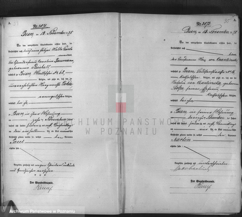 Obraz 19 z jednostki "Księga urodzeń t. IV"