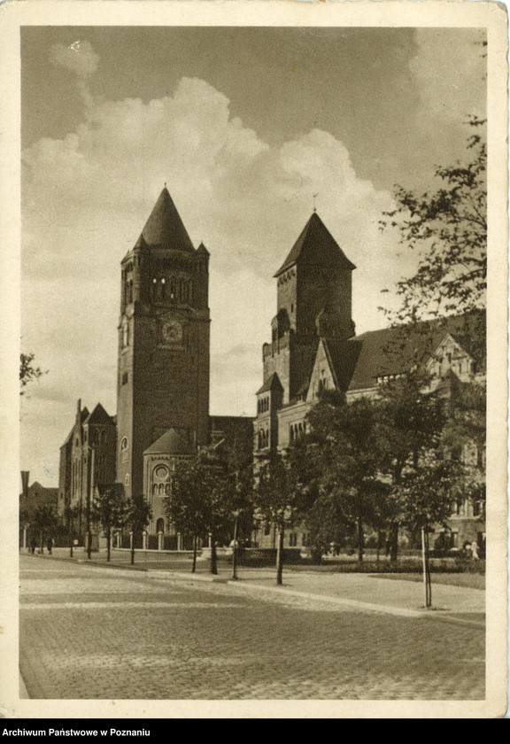 Obraz 1 z jednostki "Posen [Poznań] - Kurfürstenring mit dem Deutschen Schloss zu Posen [okolice Zamku w Poznaniu]"