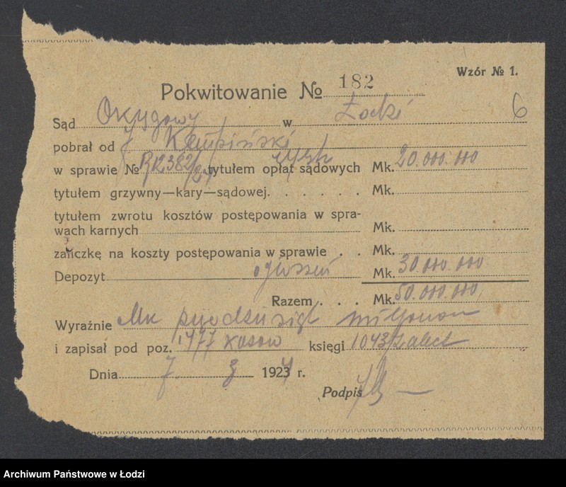 Obraz 8 z jednostki "Jankiel Kempowski- wyrób i sprzedaż materiałów pończoszniczych"