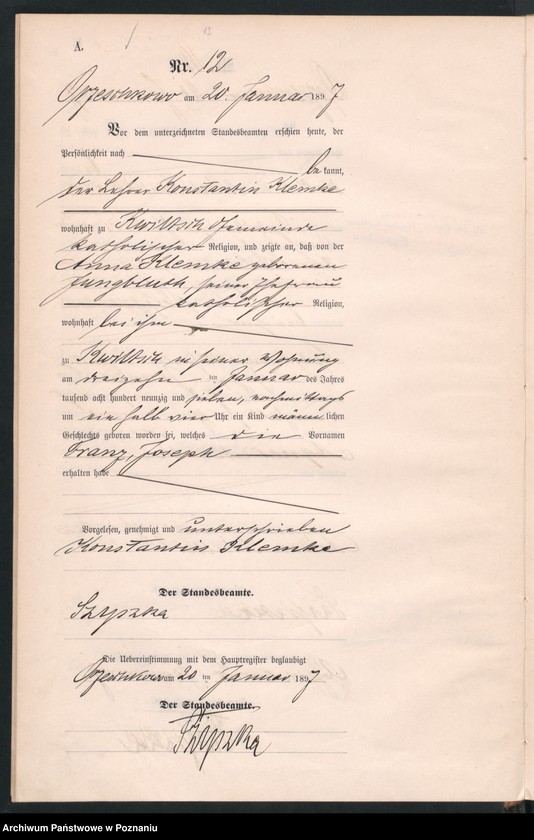 Obraz 15 z jednostki "Księga urodzeń"