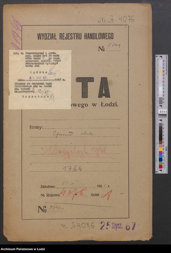 Obraz 2 z jednostki "Edmund Szulc- tkalnia zarobkowa"