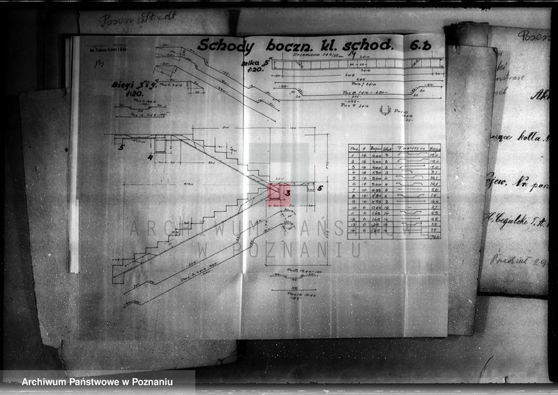 Obraz 11 z jednostki "Rysunki konstrukcyjne do obliczenia statycznego konstrukcji i żelbetonowych przy przebudowie budynku administracyjnego fabryki maszyn H. Cegielski S. A. Poznań Oddział w Rzeszowie"