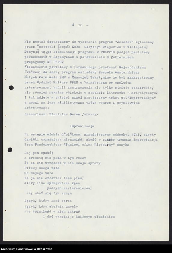 image.from.collection.number "Wojewódzki Urząd Kontroli Prasy, Publikacji i Widowisk w Rzeszowie111"