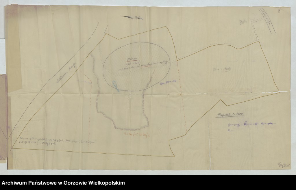 image.from.collection.number "Plany i projekty budowy stadionu sportowego przy Soldiner Strasse (ul. Konstytucji 3 Maja) z okresu 1925-1931.111"
