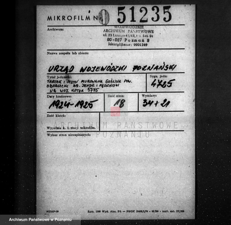 Obraz 2 z jednostki "Tartak i młyn Murowana Goślina, pow. obornicki własność Jende i Pędziński nr woj. 5775"