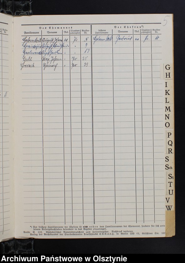 image.from.unit.number "Alphabetisches Namenverzeichnis zum Heirathregister"