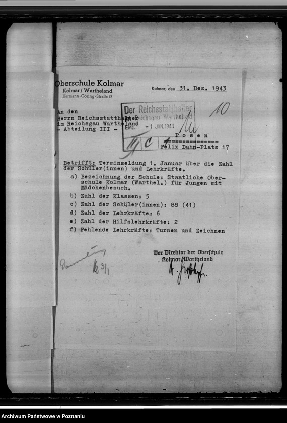 Obraz 14 z jednostki "Oberschule Kolmer (Chodzież)"