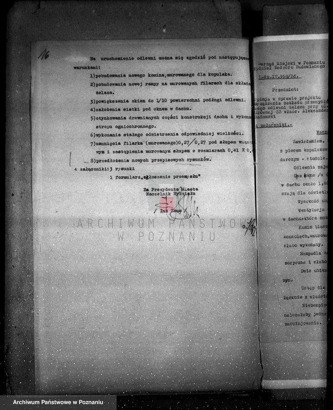 Obraz 20 z jednostki "Urządzenie zakładu odlewni żelaza przy ul. Głównej 33 A. Radomskiego"