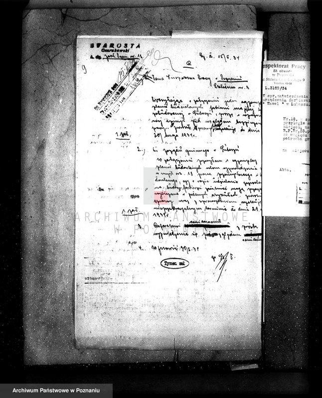 Obraz 13 z jednostki "Zatwierdzenie zakładu przemysłowego /farbiarni/ Stanisława Kluza w Lubaszu pow. Czarnków"