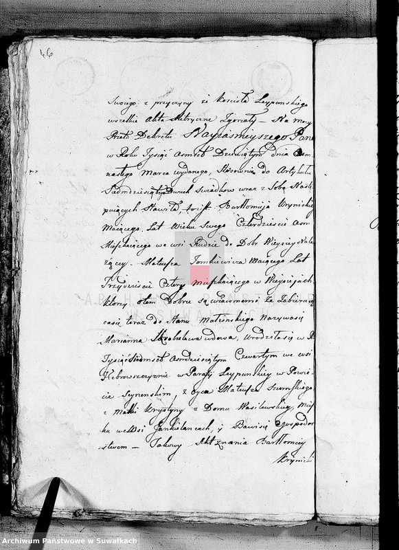 image.from.unit.number "Anexa do Ksiąg Zaślubionych Gminy Wieysieyskiej na Rok 1809"