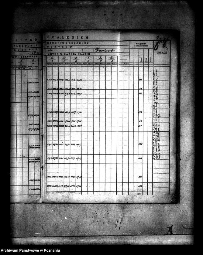 Obraz 6 z jednostki "Szczegółowy rejestr pomiarowo-szacunkowy wsi Spławie powiatu konińskiego przed scaleniem"