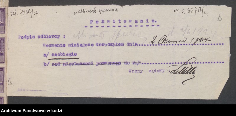 Obraz 10 z jednostki "Michał Śpiewak – prowadzenie fabryki sukna, tkalnia i skręcalnia"