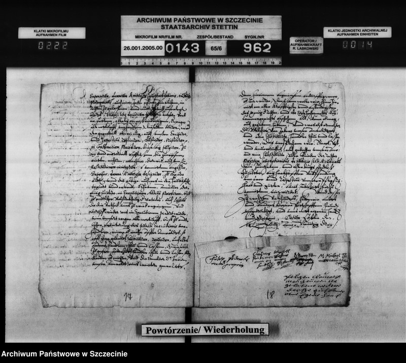 image.from.unit.number "Dorothea geb. V. Puttkamer, Witwe des Nikolaus v. Münchow zu Marsin / Martin v. Kleist zu Dargen: Einweisung in das Leibgeding und Lehngut Möllen."