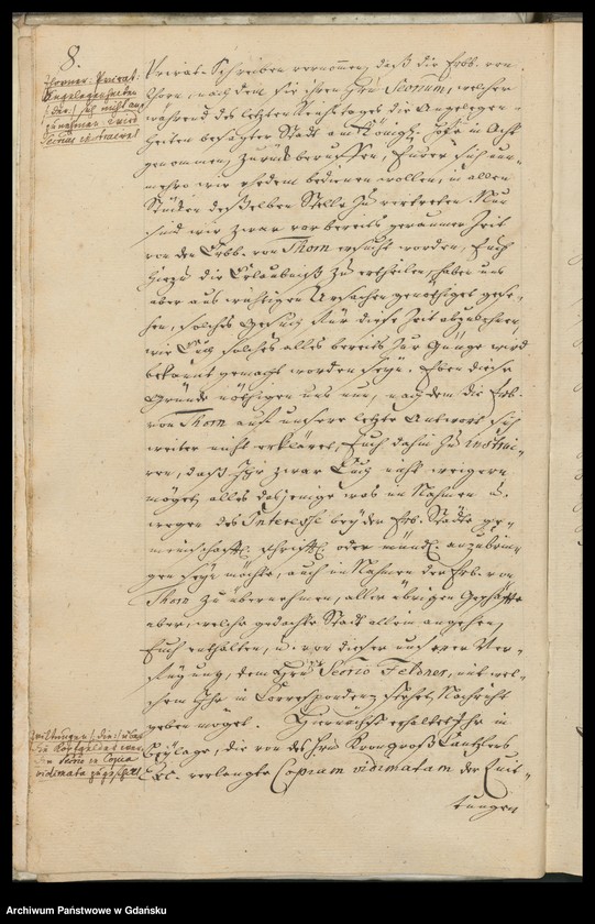 image.from.unit.number "[Liber missivarum]. Register der in vorstehenden Briefen […] enthaltenen Materien. [Indeks adresatów]"