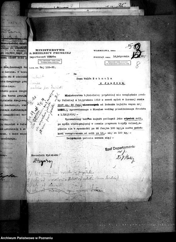 Obraz 12 z jednostki "Sprawy szczegółowo-administracyjne Sztuczne nawozy potasowe"