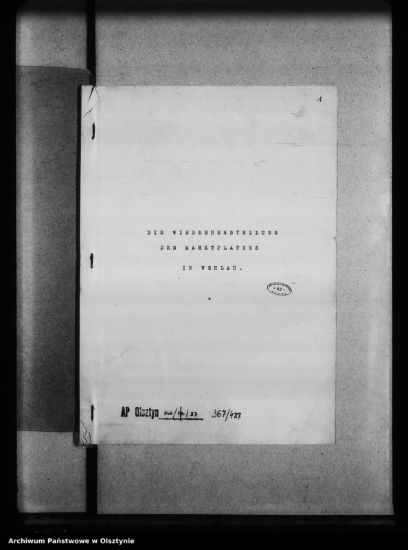image.from.unit.number "Die Wiederherstellung des Marktplatzes in Wehlau"