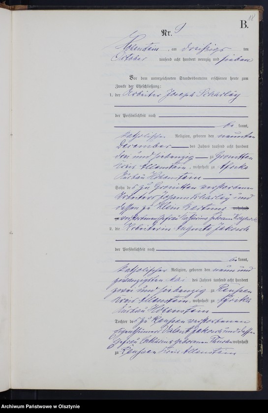 image.from.unit.number "Heiraths-Neben-Register Nr 1 - 11"