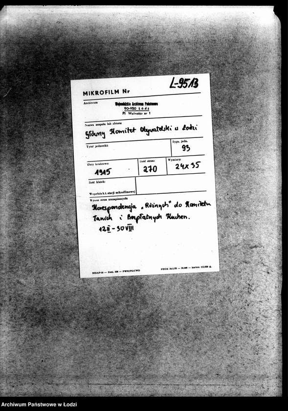 Obraz 2 z jednostki "Korespondencja "różnych" z Komitetem Tanich i Bezpłatnych Kuchen"