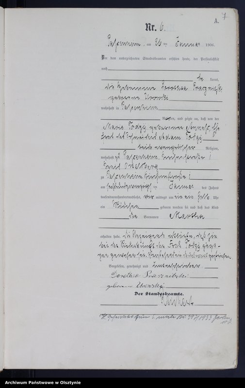 image.from.unit.number "Geburts-Haupt-Register Nr 1 - 83"