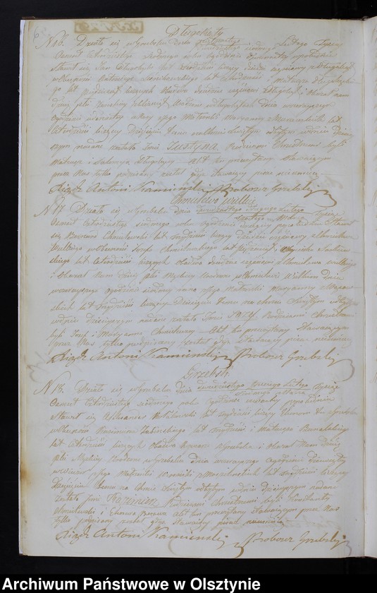 image.from.unit.number "Duplikat Aktów Urodzenia, Zaślubień, Zeyścia za Rok 1847 z Parafii Grzebskiey"
