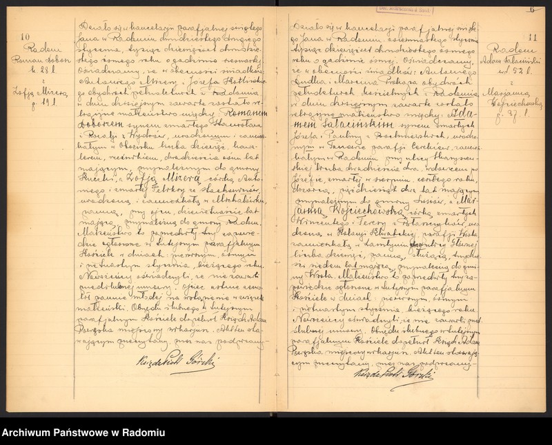 Obraz 8 z jednostki "[Duplikat akt zaślubionych parafii św. Jana w Radomiu za 1928 r.]"