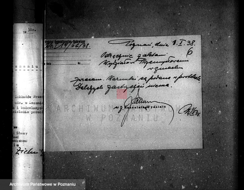 Obraz 10 z jednostki "Zatwierdzenie zakładu przemysłowego Firmy "Len" w Lesznie"