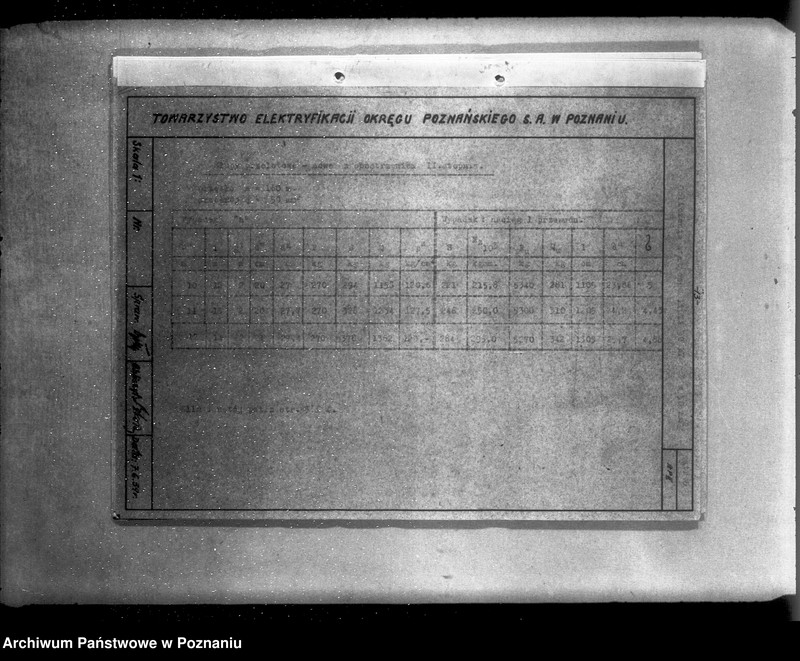 Obraz 17 z jednostki "/Opisy techniczne i rysunki projektu napowietrznych linii elektrycznych 30 km z Poznania do Gostynia przez Zaniemyśl Dolsk oraz z Poznania do Rogoźna przez Oborniki/"