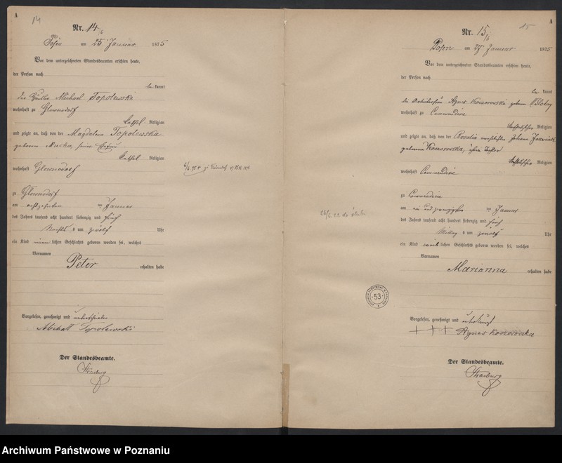 Obraz 11 z jednostki "Księga urodzeń"