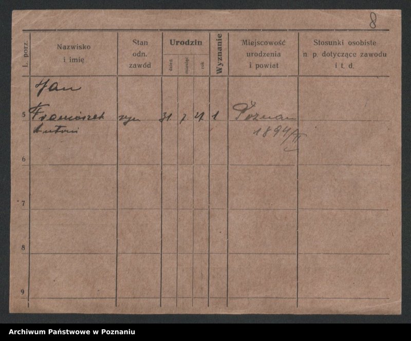 Obraz 10 z jednostki "Zgacinska - Zitzewitz"