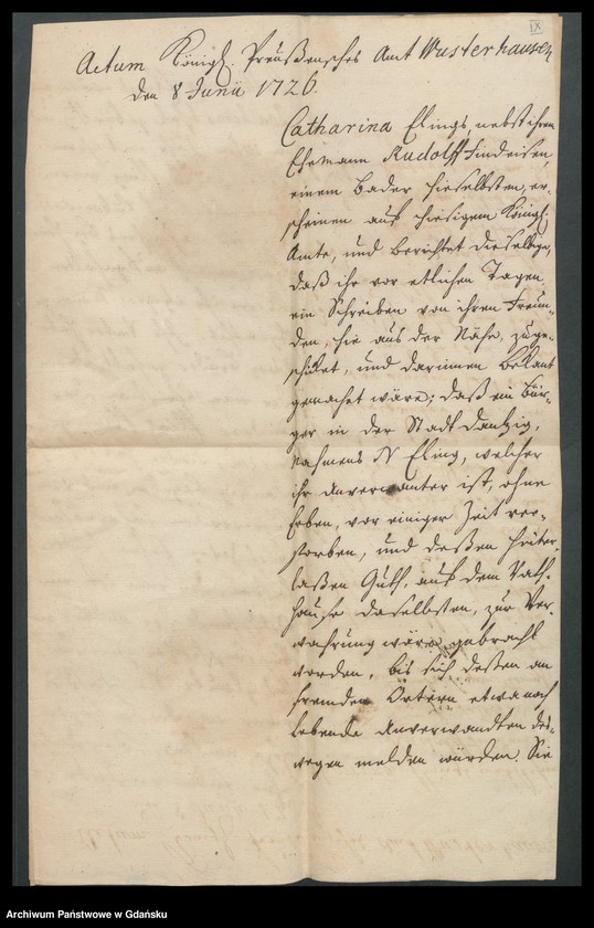 image.from.unit.number "Actum coram Officio […] Gabrielis a Boemeln Praeconsulis Senatoris, Praesidis Ac Insulae Stüblavensis Administratoris [27.III.1726-19.III.1727] Actum Gabrielis a Boemeln ac caducorum Administratoris [27.V.1726-3.II.1727] /2 indeksy/"