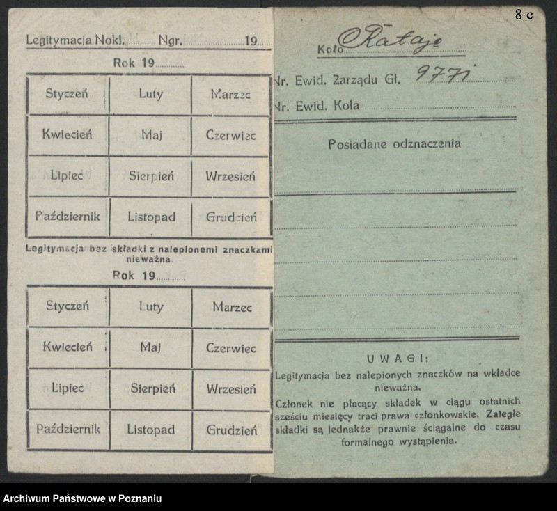 image.from.unit.number "Poznań - Stare Miasto akta koła."