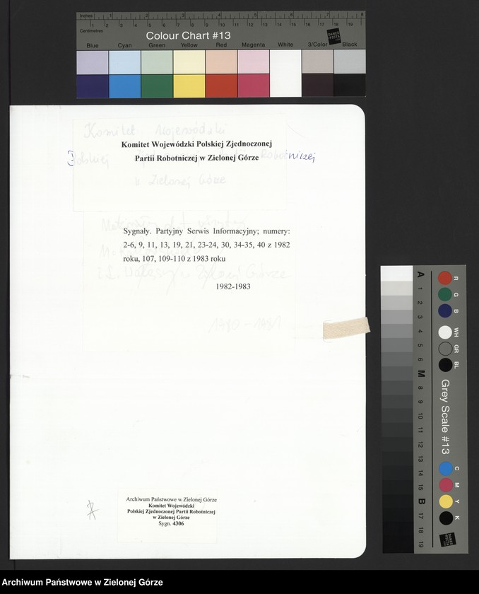 image.from.unit.number "Sygnały. Partyjny Serwis Informacyjny; numery: 2-6, 9, 11, 13, 19, 21, 23-24, 30, 34-35, 40 z 1982 roku, 107, 109-110 z 1983 roku"