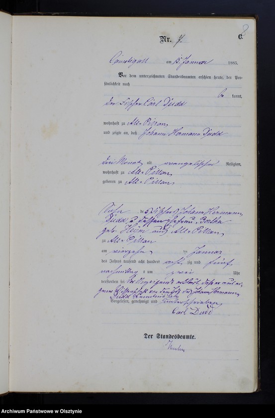 image.from.unit.number "Sterbe-Haupt-Register Nr 1 - 106"