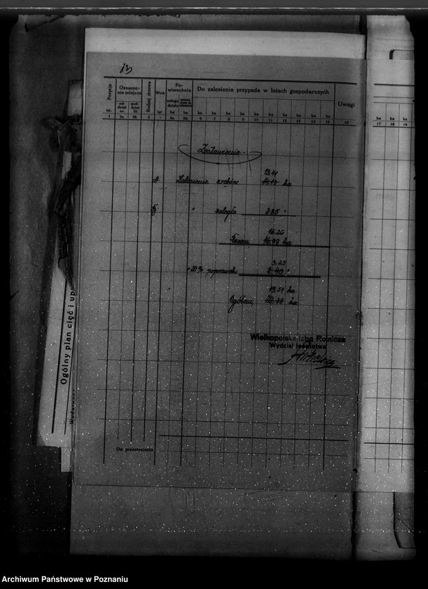 Obraz 17 z jednostki "Majętność Ujazd Rewir Ujazd powiat kościański /Plan urządzania gospodarstwa leśnego/"