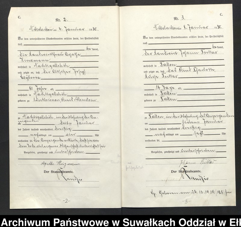 image.from.unit.number "Sterbe=Haupt=Register des Königlichen Preussischen Standes-Amtes Nikolaiken Kreis Sensburg"