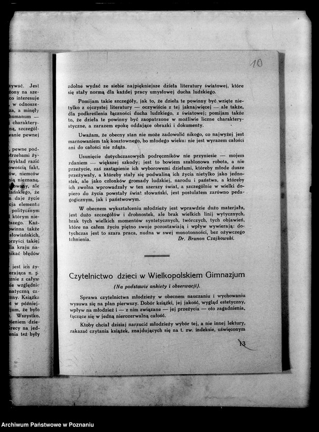 Obraz 14 z jednostki "Wielkopolskie Gimnazjum Dr Czajkowskiego- Poznań [między innymi sprawozdanie za rok szkolny 1932/33]"