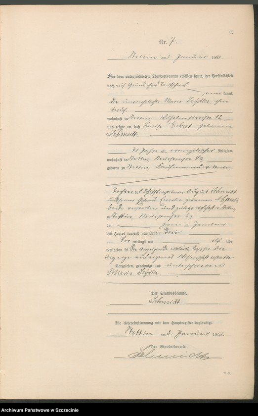 image.from.unit.number "Sterbe-Register (Neben-Register) Band I"