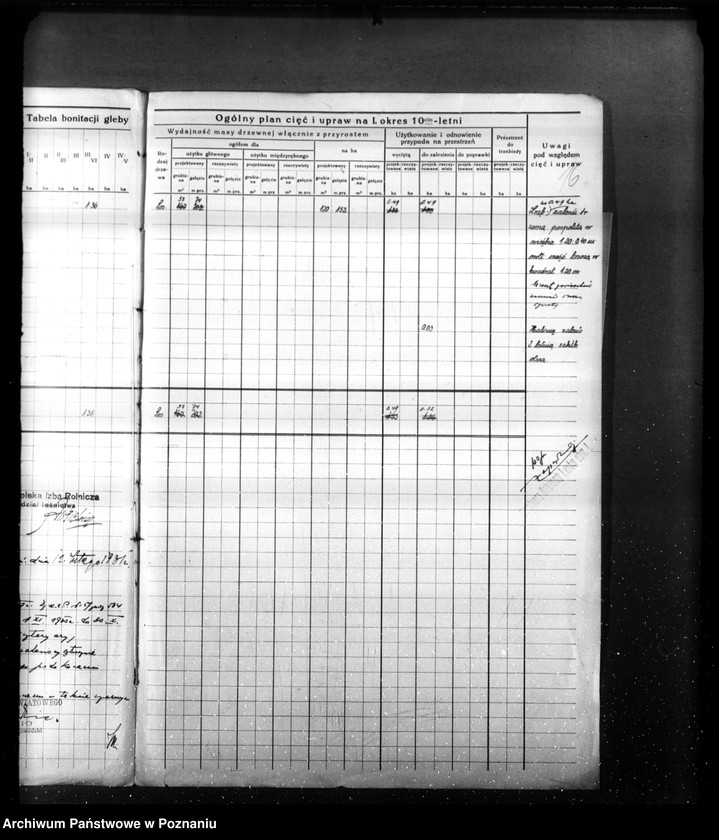 Obraz 19 z jednostki "Program urządzenia gospodarstwa leśnego lasu St. A i M Kaczmarków w gminie Gołuski powiat poznański 1930-1940"
