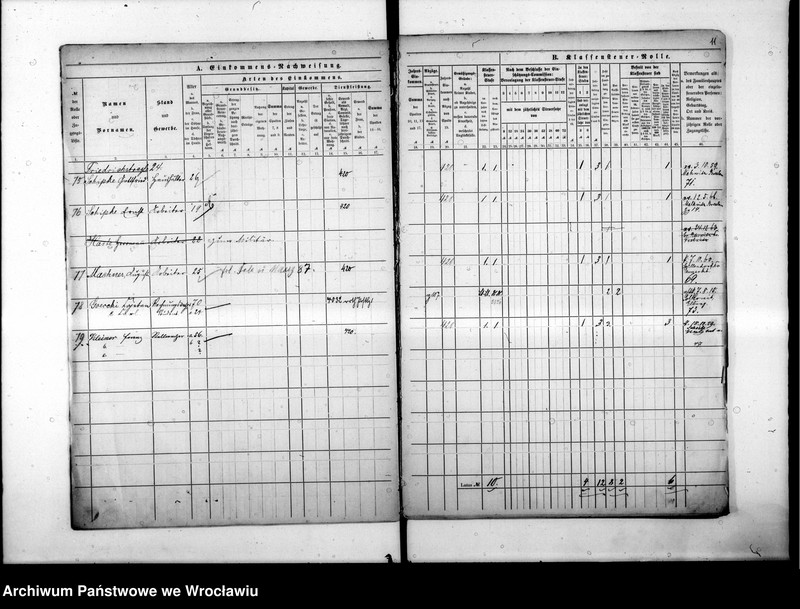 image.from.unit.number "Klassensteuerrolle nebst Eikommens - Nachweisung"