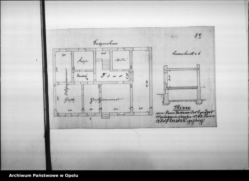 Obraz 20 z jednostki "Acta des Magistrats zu Oppeln betreffend Anträge auf Errichtung neuer Schankanlagen"