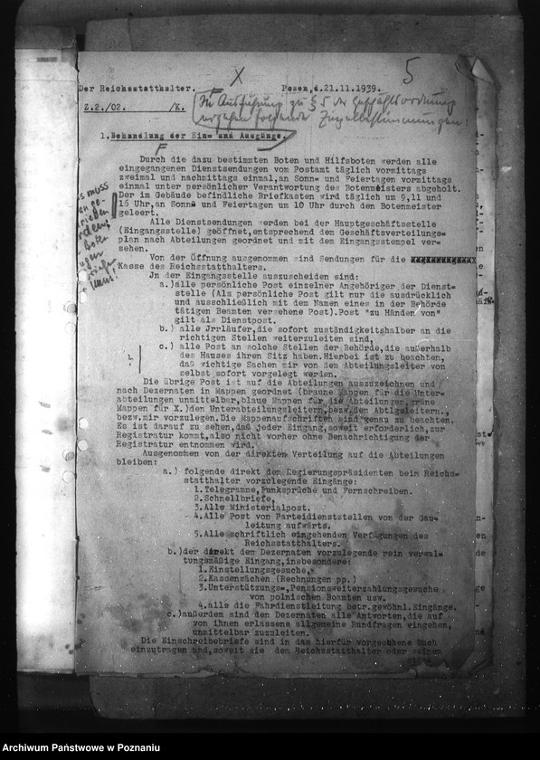 Obraz 9 z jednostki "Przepisy kancelaryjne i korespondencja w sprawie organizacji kancelarii"