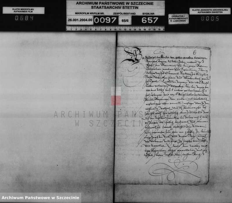 Obraz 6 z jednostki "Paul v. Glasenapp zu Pollnow und Manow / Martin v. Kleist zu Dargen: Bürgschaftsschuld [für Joachim v. Puttkamer zu Poberow]."