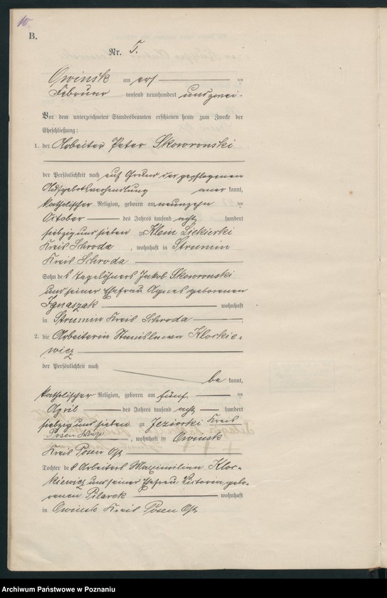Obraz 13 z jednostki "Heiraths-Haupt-Register"