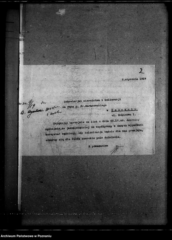 Obraz 6 z jednostki "Sprawy szczegółowo-- administracyjne. Melioracje rolne i torf."